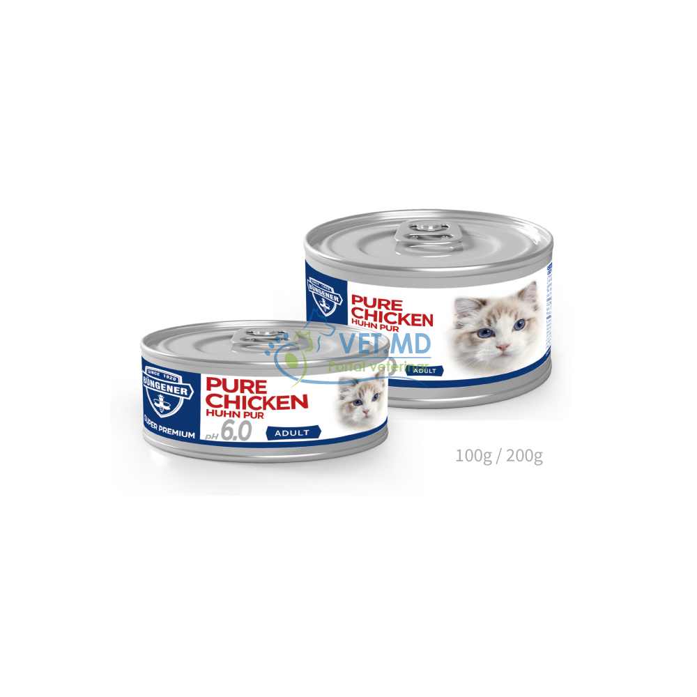 Büngener Super Premium, Hrană umeda completă pentru pisici cu pui, 100 g